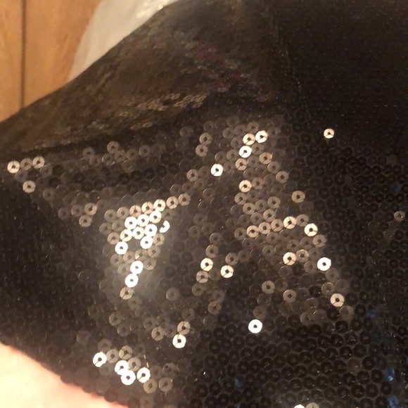 Pretty Black Sequin Blouse by Covington - Picture 12 of 12